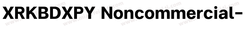 XRKBDXPY Noncommercial字体转换